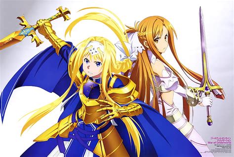 hd wallpaper sword art online sword art online alicization alice zuberg wallpaper flare