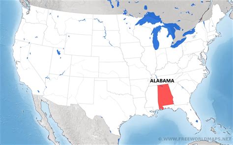 Where Is Alabama Located On The Map