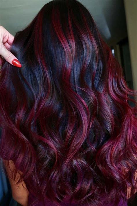 Red And Black Hair Color Styles Warehouse Of Ideas