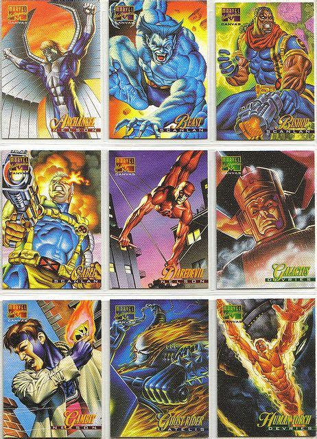 Marvel Masterpieces 1995 Canvas Cards 12 Packs 13 By Kilotwo Via