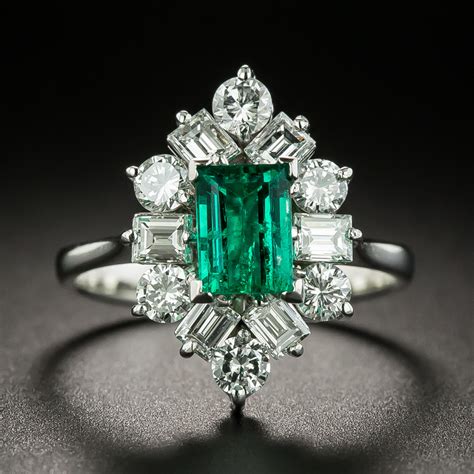 Did you scroll all this way to get facts about diamond ring jewel? Estate .73 Carat Emerald and Diamond Ring - Antique ...