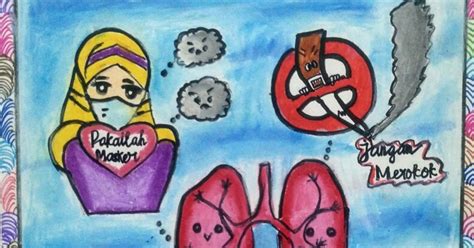 Gambar Poster Tentang Menjaga Kesehatan Organ Pernapasan Penggambar