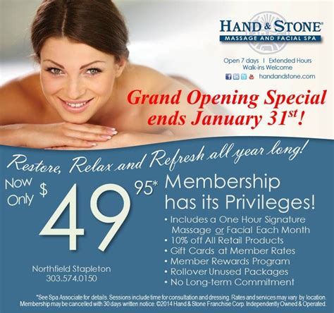 Grand Opening Special 4995 For An Introductory Massage Or
