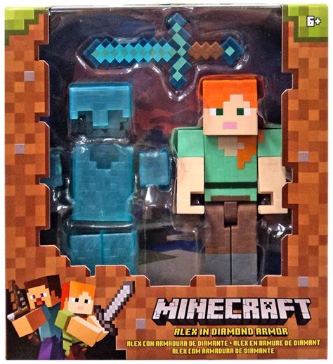 Minecraft Alex In Diamond Armor 5 Action Figure Mattel Toys Toywiz