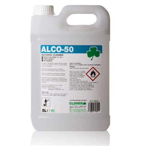 Alco 50 Alcohol Based Food Safe Surface Cleaner 5l The Chemical Hut