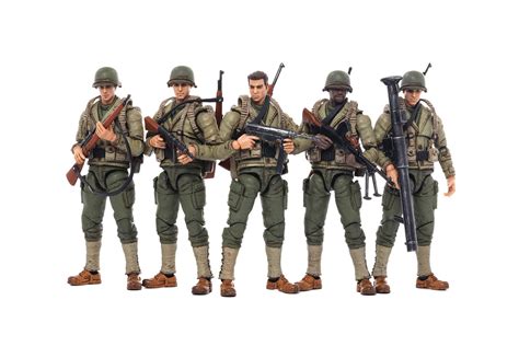 Joy Toy Ww2 United States Army 118 Scale Action Figure Set Small