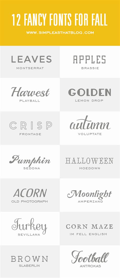 14 Fancy Fonts For Fall Womeninworld