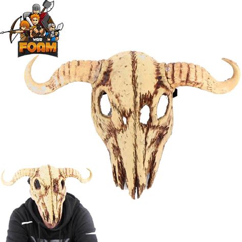 Cow Skull Bull Steer Head Mask For Cosplay Halloween Masquer