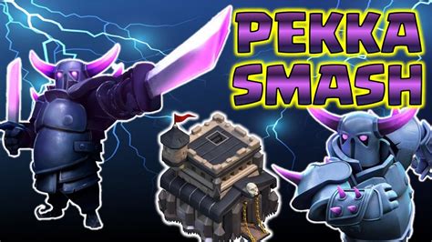 Pekka Smash Town Hall 9 Attack Strategy Clash Of Clans India Youtube