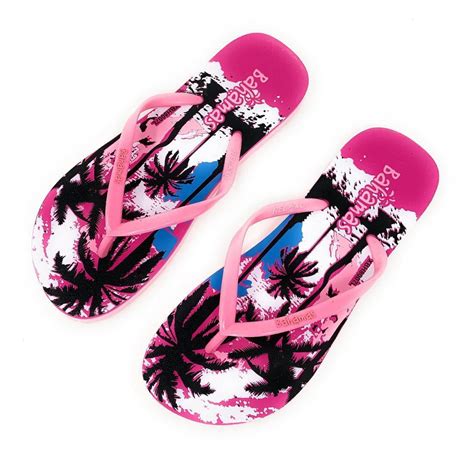 Bahamas Beach Flip Flops Sandals Slippers For Women With Summer Prints