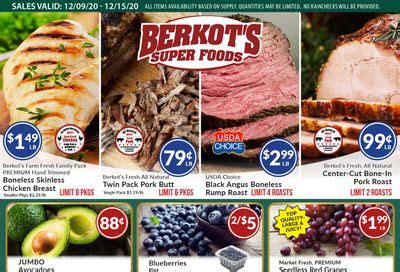 Each entry for the goose island speaker will be $3.00. Berkot's Super Foods Weekly Ads & Flyers