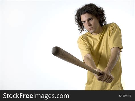 Man Holding A Baseball Bat Horizontal Free Stock Images And Photos