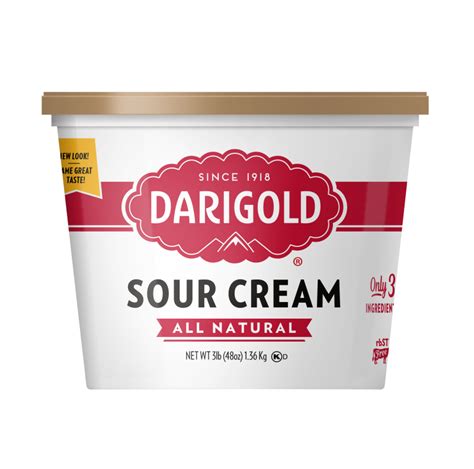Put it in or on top of your recipes to make any dish smooth and tangy. Original Sour Cream 3lb | Darigold