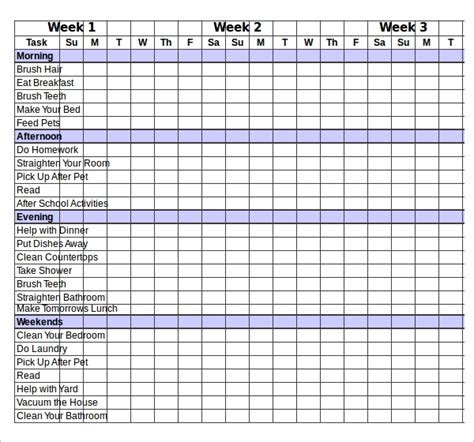 Free 60 Chart Templates In Pdf Ms Word Excel