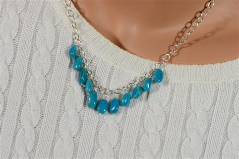 Sleeping Beauty Turquoise Necklace Gemstone Necklace Raw Etsy