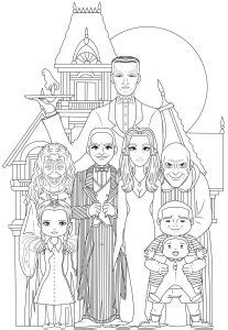 Some of the colouring page names are thedas crypt a little fun with the addams, addams family the 1992 coloring coloring books, 369 best coloring books big little books whitman books, would the original addams family be less creepy in color, vampire knight coloring, the addams family volume comic vine, uncle fester the. Halloween - Coloring Pages for Adults