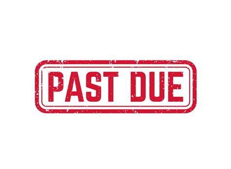 Past Due Vector Red Stamp 3588471 Vector Art At Vecteezy