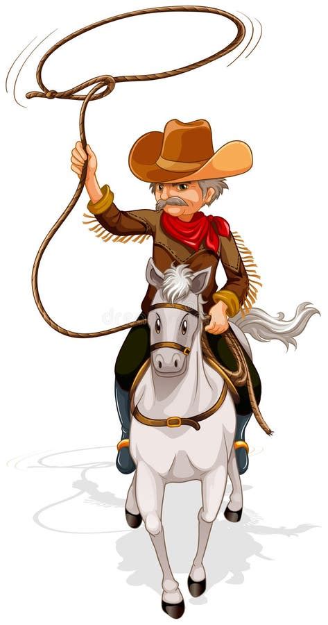 Vaquero Que Monta Un Caballo Stock De Ilustración Ilustración De Riding Bosquejo 124144768
