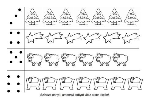 Nyomtatható Karácsonyi Feladatlapok Math Worksheet Preschool