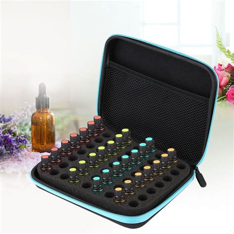 Faginey 63 Slots Portable Aromatherapy Essential Oil Storage Bag Case