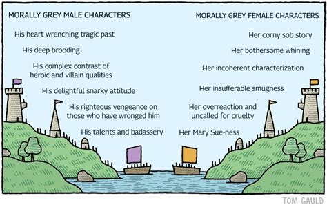 The Way Morally Grey Male Characters Are Perceived As Opposed To Morally Grey Female Characters