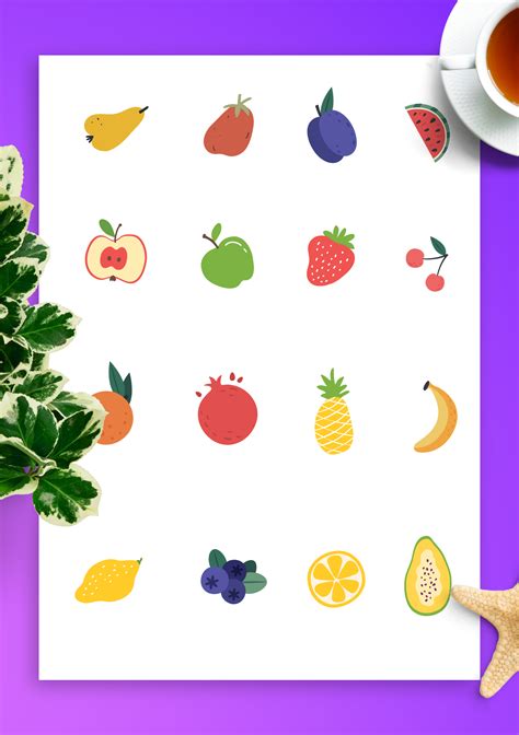 Download Lovely Fruits Sticker Pack Png