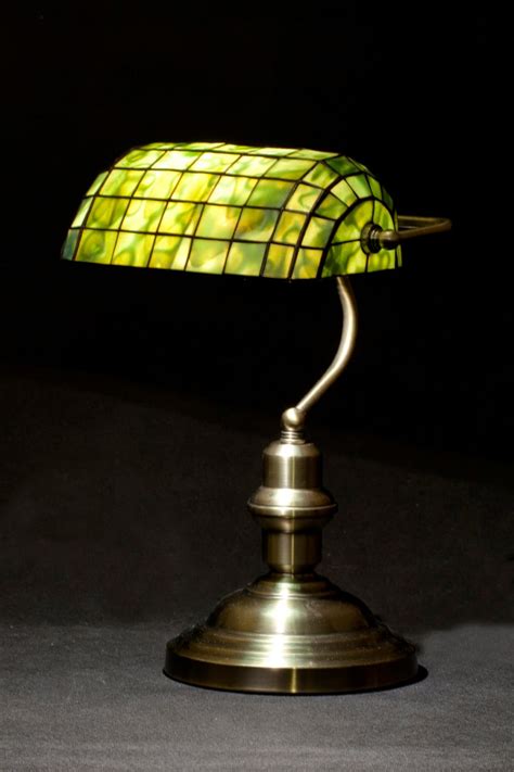 bankers lamp library lamp tiffany lamp stained glass lamp etsy uk