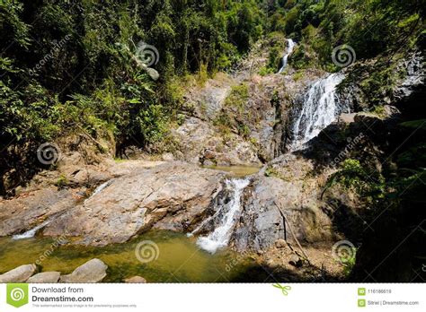 Huai To Waterfall In Krabi Stock Image Image Of Park 116186619
