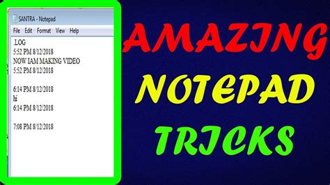 Best Notepad Tricks And Hacks Everyone Should Know Youtube