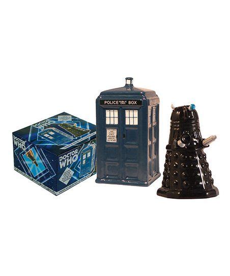 Unemployed Philosophers Guild Tardis And Dalek Salt And Pepper Shaker