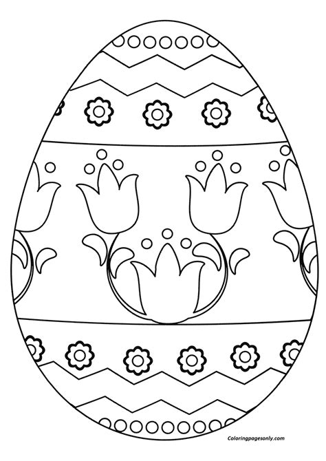 Free Easter Egg Coloring Pages Coloring Pages