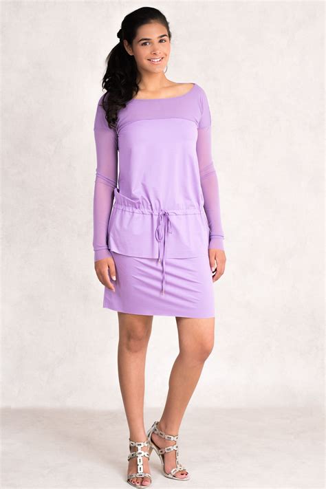 Sistes Always Bright Summer Mini Dress In Light Violet Claddio