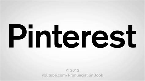 The consonants below are categorised by their place of articulation. How to Pronounce Pinterest - YouTube
