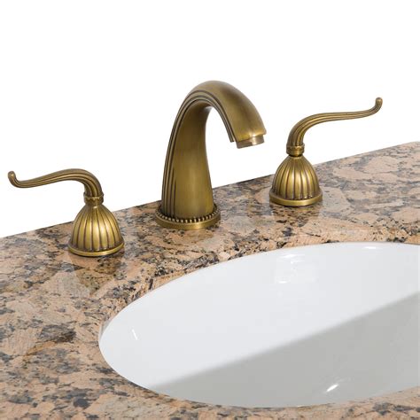 Save over 40% on a giant selection of widespread bathroom faucets by kohler, moen, delta, pfister & hansgrohe at faucet depot. Heritage 1 Widespread Bathroom Faucet - Antique Brass ...