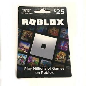 Maybe you would like to learn more about one of these? $25 Roblox Gift Card Physical Card Roblox Giftcard Includes FREE Virtual Item | eBay
