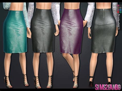 Sims 4 Leather Skirt