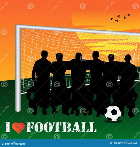 I Love Football Stock Vector Illustration Of Healthy 10904999