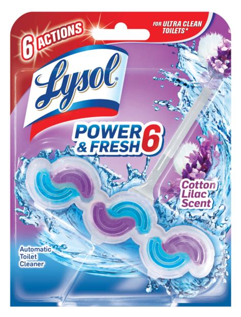 lysol® power and fresh 6 automatic toilet bowl cleaner cotton lilac discontinued feb 2 2019