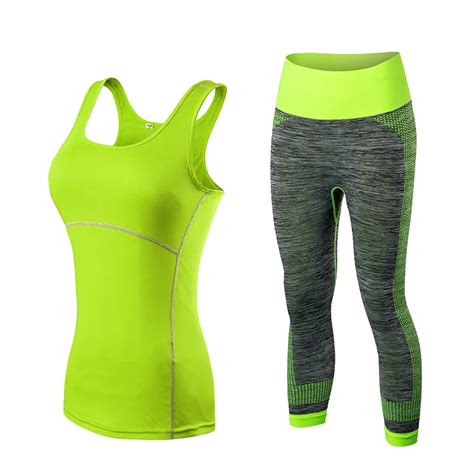 Best Seller Yuerlian Quick Dry Sportswear Gym Leggings Female T Shirt