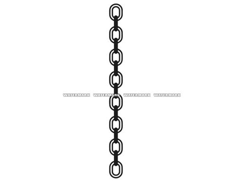 Cadena Svg 3 Chain Link Svg Chain Dxf Chain Link Dxf Etsy España