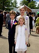 Serena Armstrong-Jones (Viscountess Linley), and her two children Hon ...