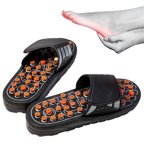 Hot Foot Massage Slippers Acupuncture Therapy Massager Shoes For Foot