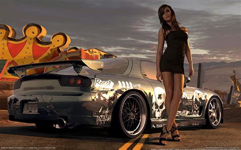 Nfs Pro Street Games Video Games Woman Clouds Car Need For Speed Hot Hd Wallpaper Peakpx