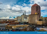 Vista Das Construções Em Albuquerque Do Centro, New Mexico Fotografia ...