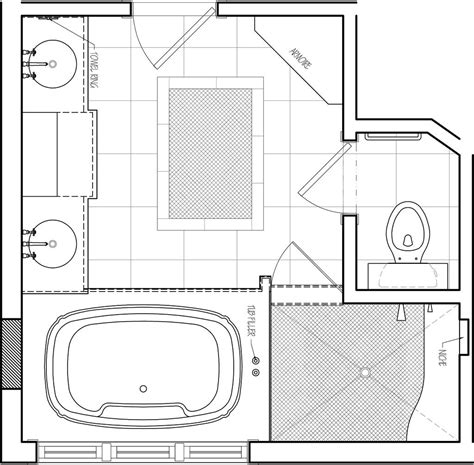 Floor Plan Luxury Master Bathroom Layout