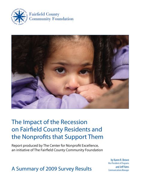 The Economic Impact Of The Recession And Fairfield County Fairfield