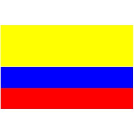Bandera de colombia en el mapa de mundo. Bandera Colombia - AlmarCN
