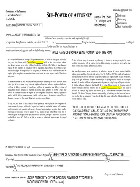 International Power Of Attorney S Form Fill Out And Sign Printable Pdf Template