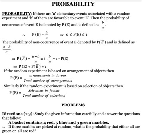 Unless otherwise stated in the question, any numerical answer that is not exact. Probability Tips Notes Problems Questions Answers ...