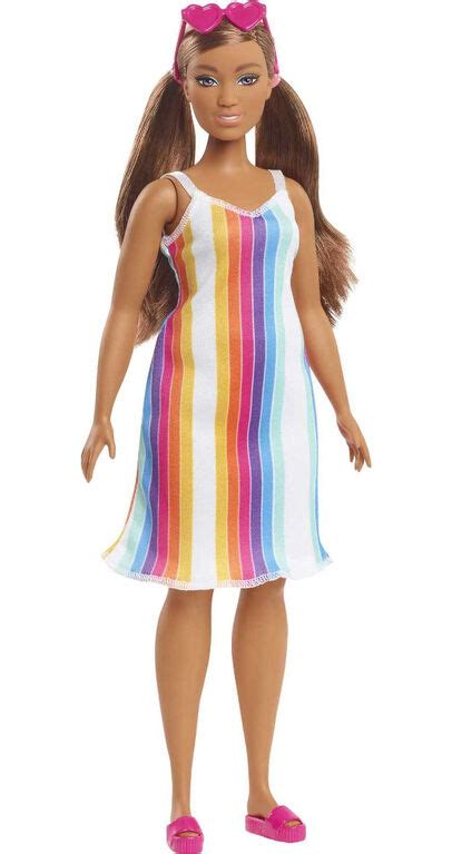 Mattel Barbie Loves The Ocean Beach Themed Doll 11 5 Inch Curvy Brunette Made From Recycled
